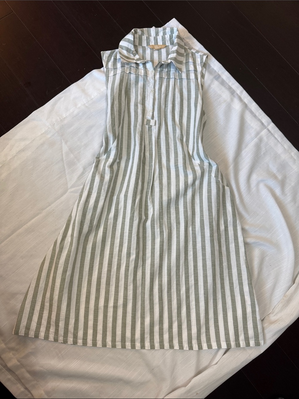 Hope & aHarlow linen - Mint Green & White